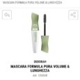 DEBORAH MASCARA FORMULA PURA CON ALGA SPIRULINA, BLACK